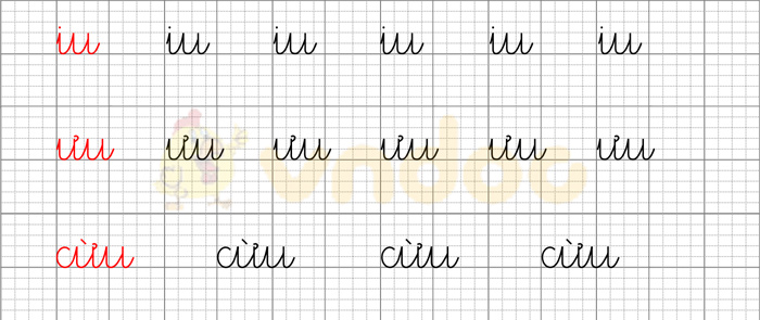 Giải bài tập Tiếng Việt 1 trang 76 Chủ đề 7 Bài 4: iu ưu