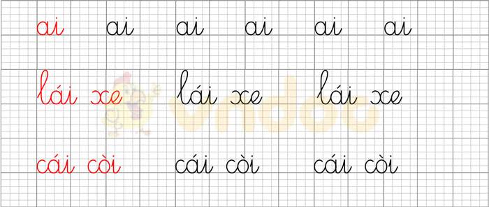 Giải bài tập Tiếng Việt 1 trang 80 Chủ đề 8 Bài 1: ai oi