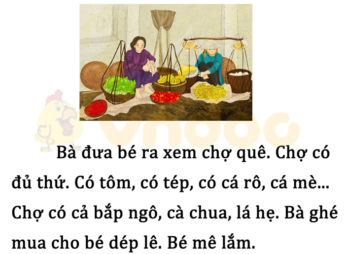 Đề thi giữa kì 1 lớp 1 môn Tiếng Việt năm 2020 sách Cánh Diều - Đề 5