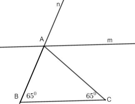 Bài tập Toán lớp 7: Tổng ba góc của một tam giác