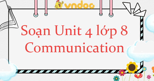 topic communication lớp 8