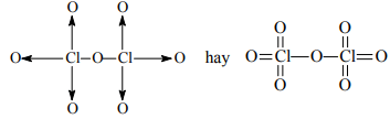 Viết công thức cấu tạo của Cl2O7