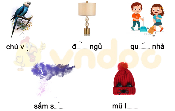 Phiếu bài tập cuối tuần Tiếng Việt lớp 1 Nâng cao - Tuần 11 - Đề 1