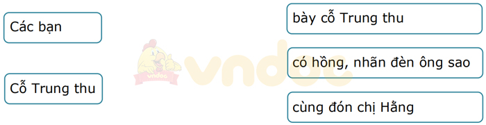 Giải Vở bài tập Tiếng Việt lớp 1 trang 40, 41, 42 Chủ đề 12: Trung thu