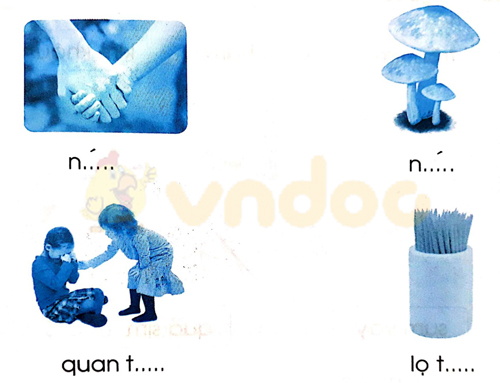 Giải Vở bài tập Tiếng Việt lớp 1 trang 43, 44, 45 Chủ đề 13: Thăm quê