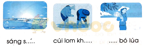 Giải Vở bài tập Tiếng Việt lớp 1 trang 43, 44, 45 Chủ đề 13: Thăm quê