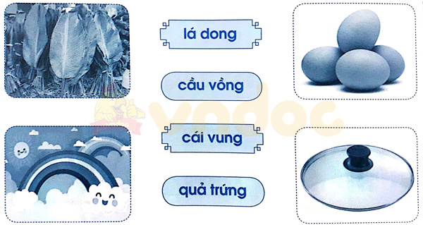 Giải Vở bài tập Tiếng Việt lớp 1 trang 54 Bài 61: ong ông ung ưng
