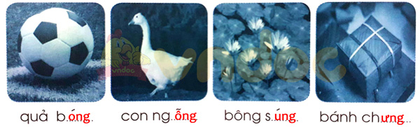 Giải Vở bài tập Tiếng Việt lớp 1 trang 54 Bài 61: ong ông ung ưng