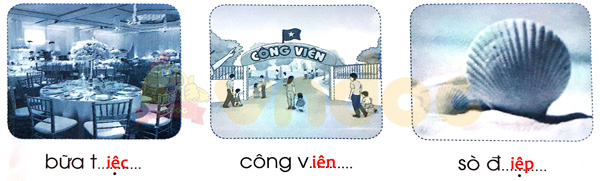 Giải Vở bài tập Tiếng Việt lớp 1 trang 55 Bài 62: iêc iên iêp