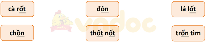 Giải Vở bài tập Tiếng Việt lớp 1 trang 53, 54 Bài 70: ôn ôt