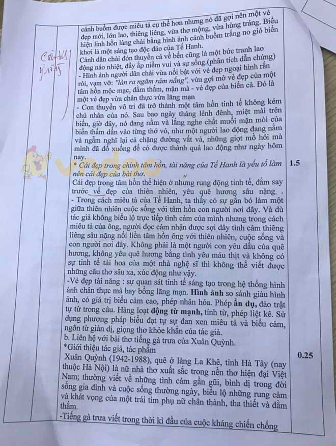 Đề thi chọn học sinh giỏi lớp 9 môn Ngữ văn Phòng GD&ĐT Thanh Hóa năm học 2020 - 2021