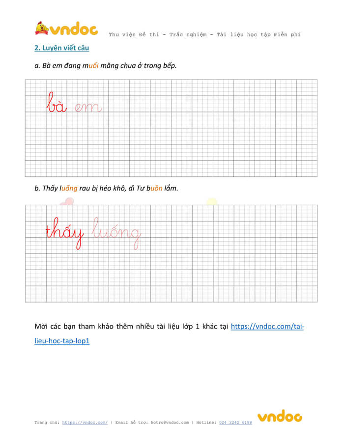 Phiếu chính tả lớp 1 tuần 14 sách Kết nối 