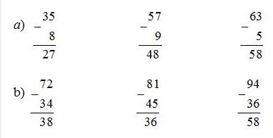 Giải bài tập bảng trừ SGK Toán 2 Toán lớp 2 trang 70 câu 2