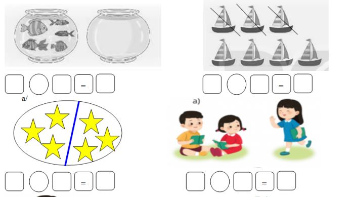 Bài tập Toán lớp 1 bổ trợ học sinh yếu