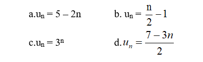 Giải bài tập Toán 11 bài 3: Cấp số cộng