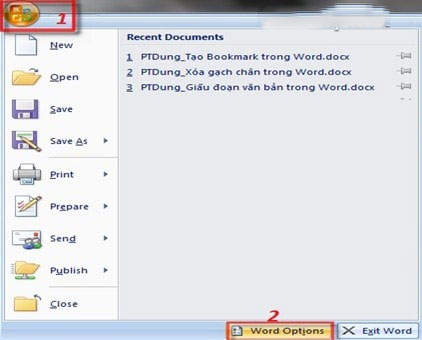 Cách xóa bỏ gạch chân trong Word