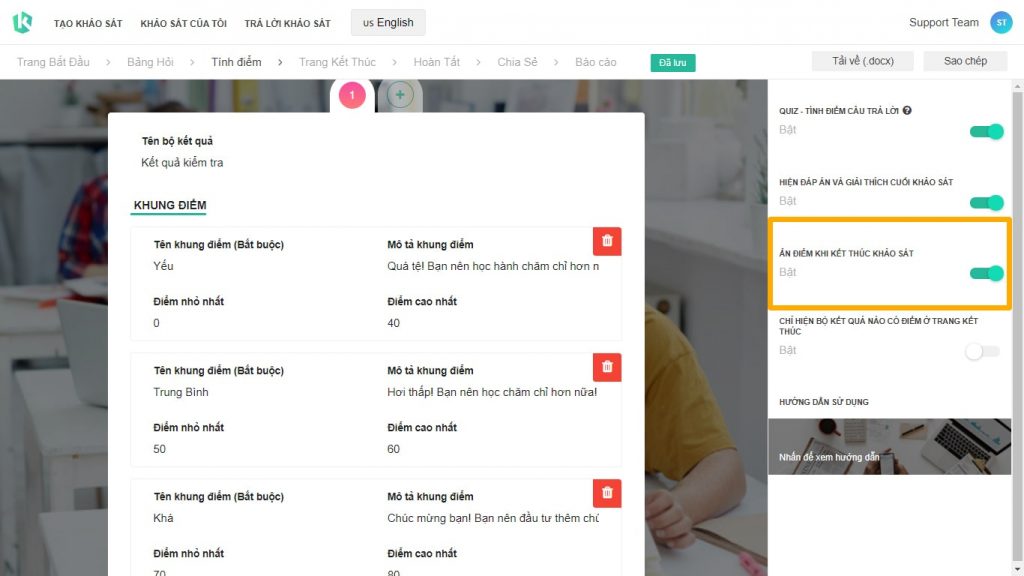 Hướng dẫn tạo bài kiểm tra trắc nghiệm online