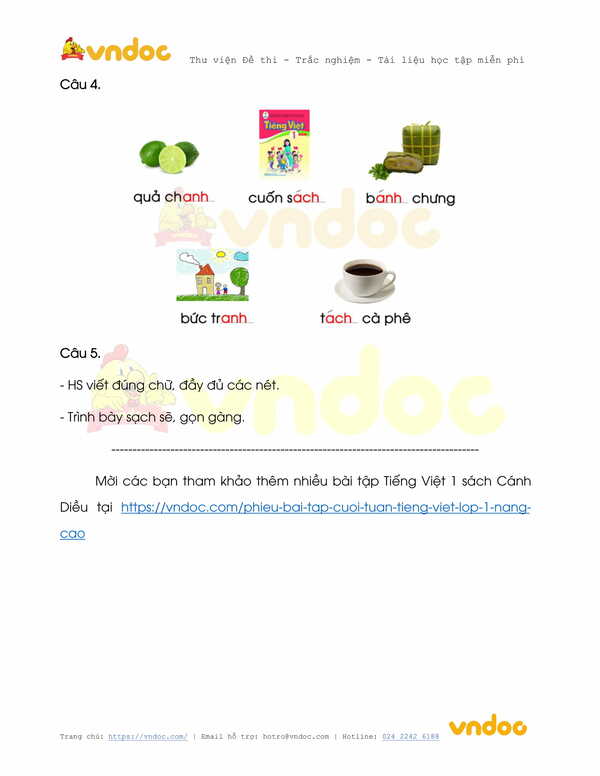 Phiếu bài tập cuối tuần Tiếng Việt lớp 1 Nâng cao - Tuần 19 - Đề 1