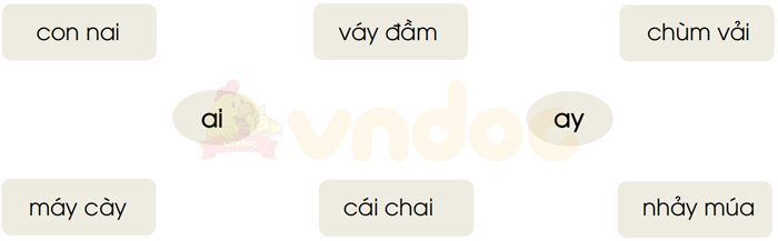 Giải vở bài tập Tiếng Việt 1 trang 5, 6 Bài 97: ai, ay