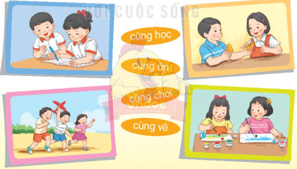 Giải bài tập Tiếng Việt 1 trang 14, 15, 16, 17 Bài 4: Giải thưởng tình bạn