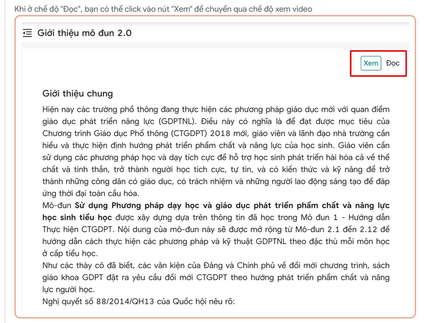 Hướng dẫn học tập môn Cơ sở lý luận mô đun 2