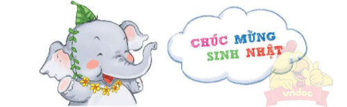 Bài 5: Sinh nhật của voi con