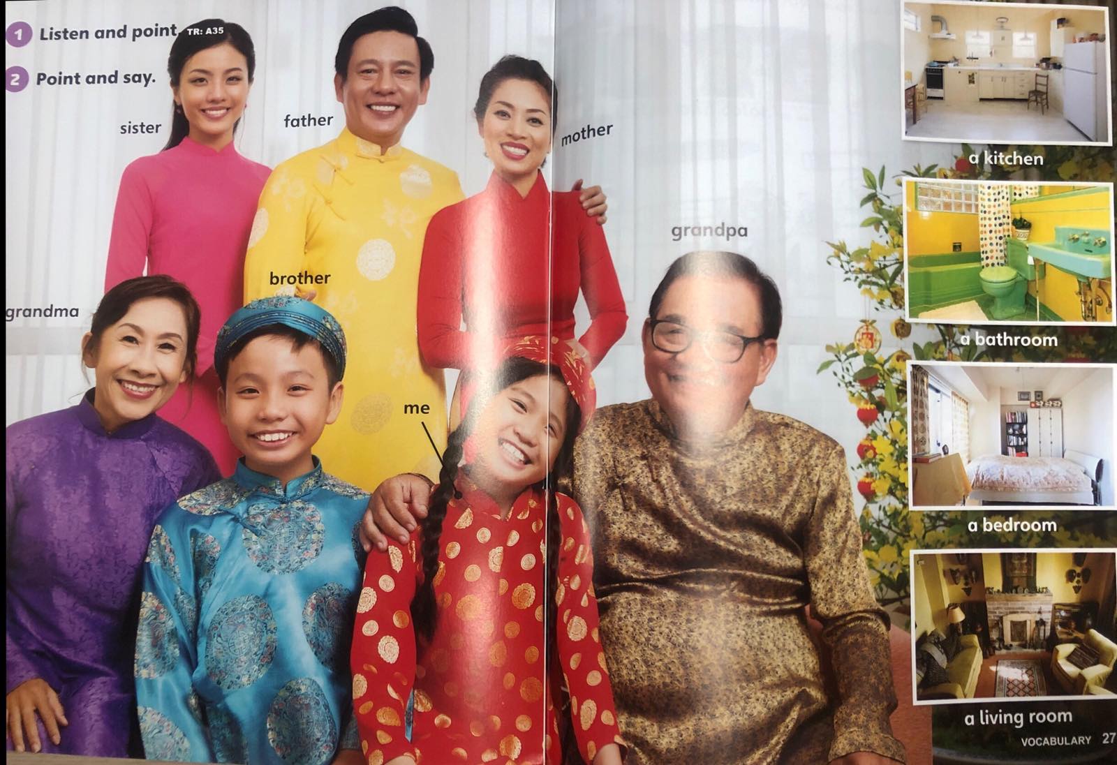 Giải Tiếng Anh lớp 1 Unit 3 Lesson Vocabulary SGK