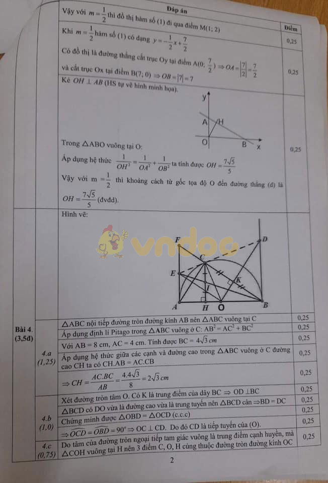Đề thi học kì 1 Toán 9 Sở GD&ĐT Thái Bình năm 2020 - 2021