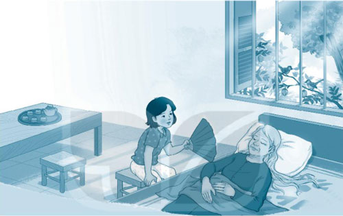 Giải vở bài tập Tiếng Việt 1 trang 16, 17 Bài 4: Quạt cho bà ng