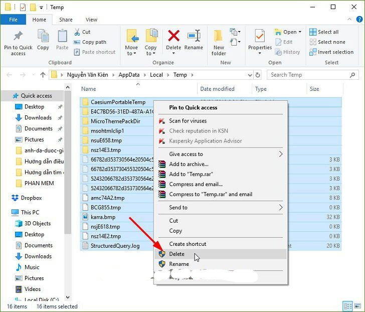 Cách xóa file rác trên máy tính