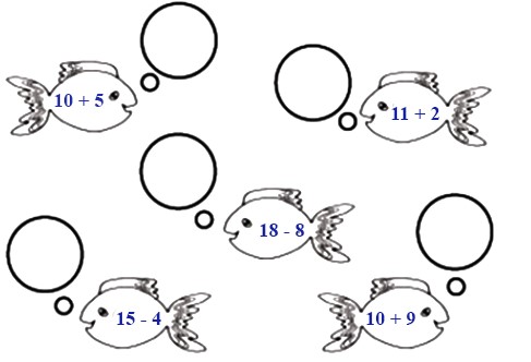 Phiếu bài tập cuối tuần lớp 1 môn Toán sách Chân trời Tuần 20