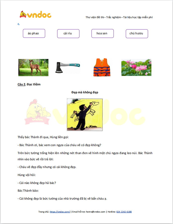 Bài tập Tết lớp 1 môn Tiếng Việt sách Cánh Diều