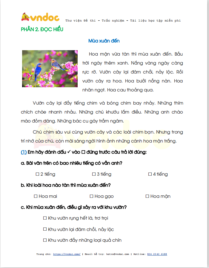 Bài tập Tết lớp 1 môn Tiếng Việt sách Cùng học để phát triển năng lực