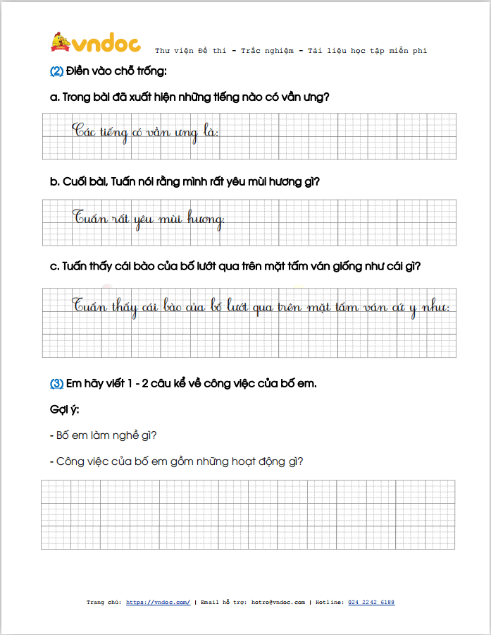 Bài tập Tết lớp 1 môn Tiếng Việt sách Vì sự bình đẳng