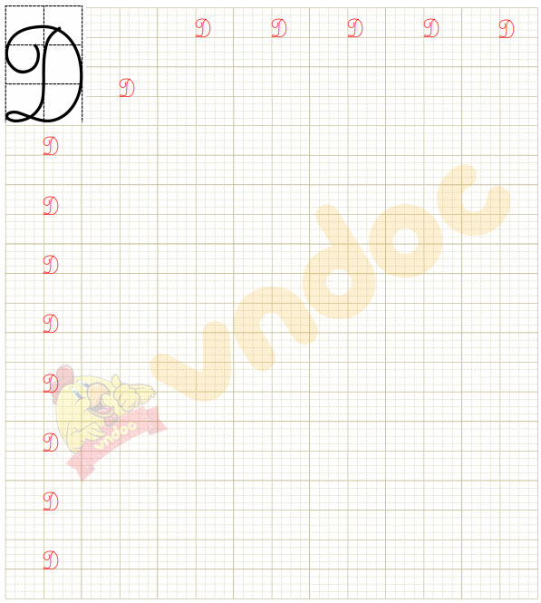 File tập viết chữ hoa cỡ nhỏ lớp 1