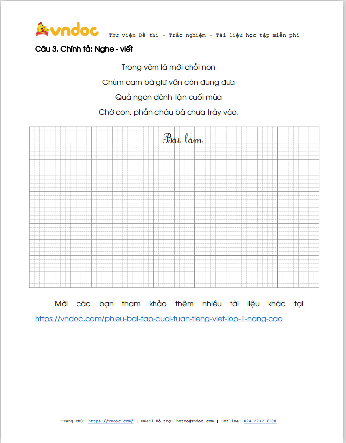 Phiếu bài tập cuối tuần Tiếng Việt lớp 1 Nâng cao - Tuần 21 - Đề 1