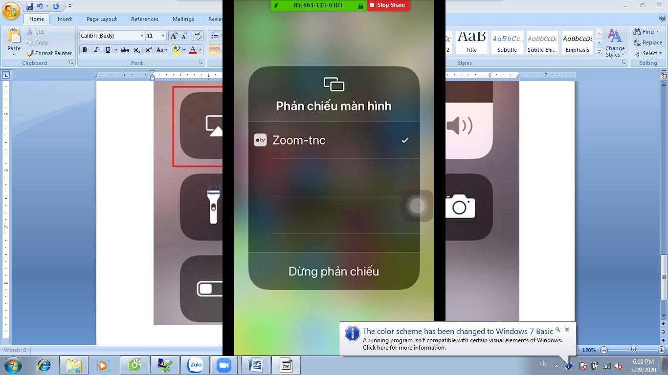 Kết nối Iphone với phần mềm Zoom