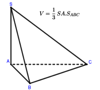 Công thức tính thể tích khối chóp