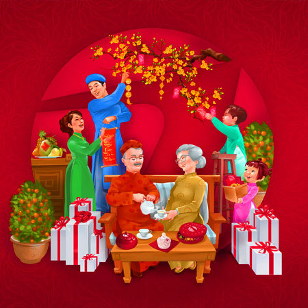 Đoạn văn nói về những việc em và người thân đã làm trong dịp Tết