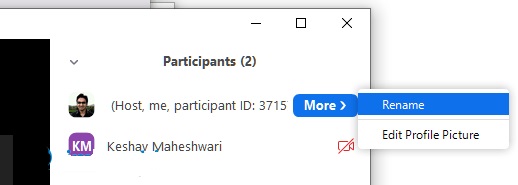Cách đổi tên trên Zoom bằng máy tính, điện thoại
