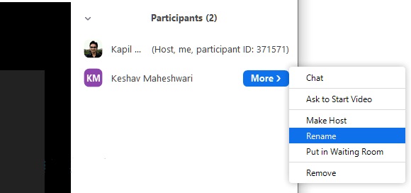 Cách đổi tên trên Zoom bằng máy tính, điện thoại