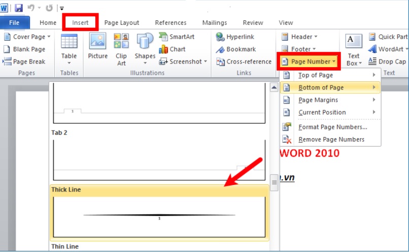 how to format page numbers in word 2016 page 1 of 2