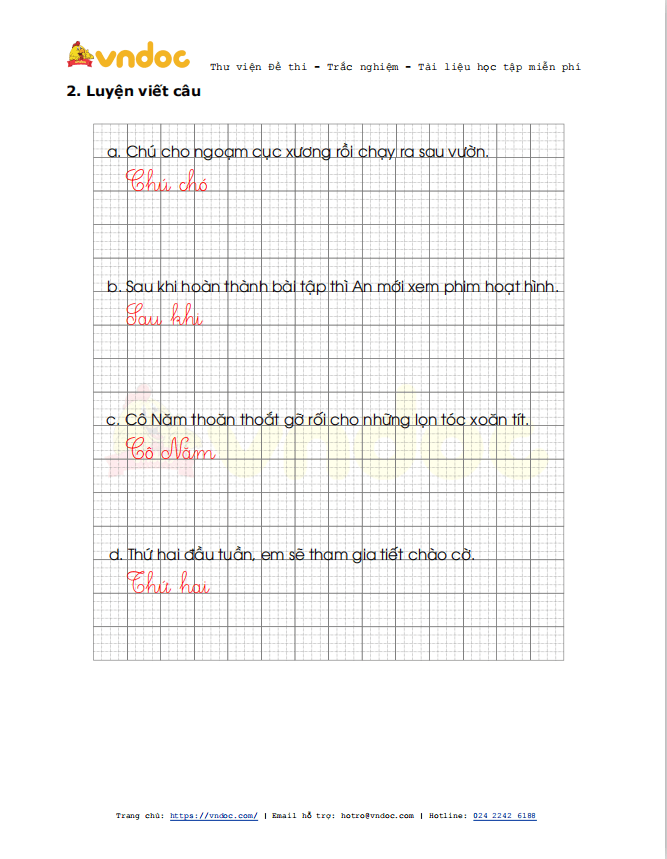 Phiếu luyện viết chữ đẹp Tuần 23 sách Cánh Diều