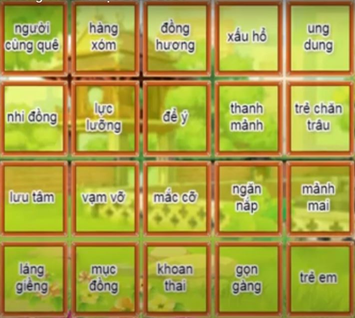 Trạng nguyên Tiếng Việt lớp 4 vòng 17