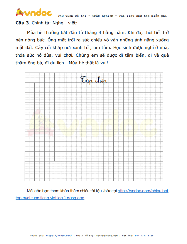 Phiếu bài tập cuối tuần Tiếng Việt lớp 1 Nâng cao - Tuần 24