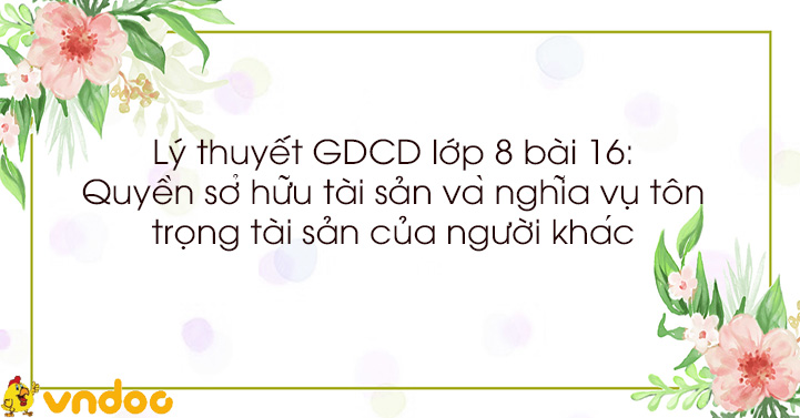 giáo dục công dân lớp 8 bài 16