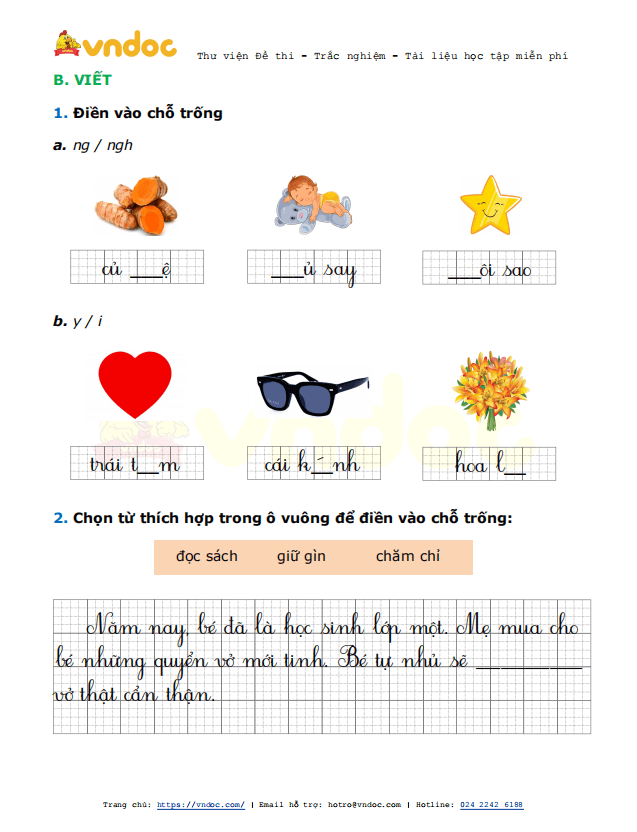 Bài tập cuối tuần Tiếng Việt lớp 1 sách Kết nối