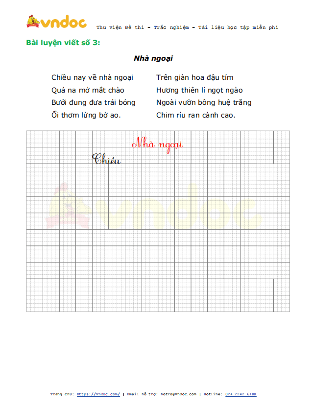 Phiếu luyện viết chữ đẹp - Tuần 22 sách Kết nối tri thức