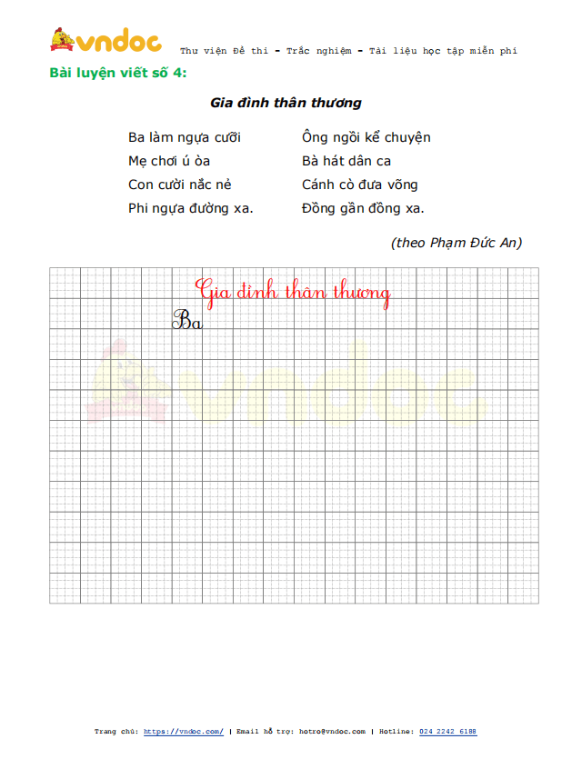 Phiếu luyện viết chữ đẹp Tuần 24 sách Chân trời sáng tạo