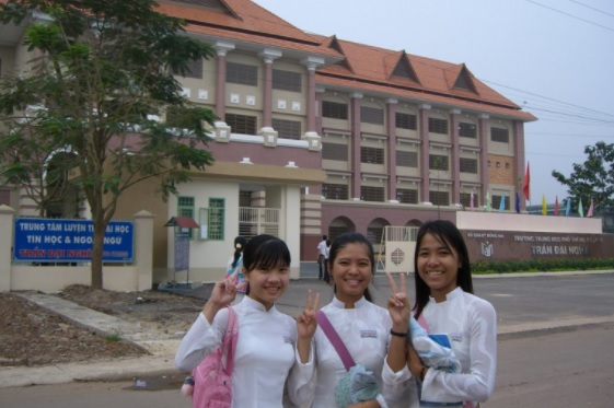 Học sinh trường THPT Đại Nghĩa